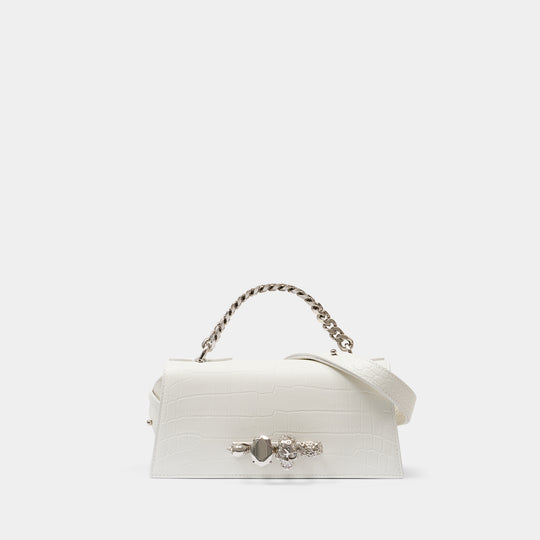 Jewel Mini Shoulder Bag - Alexander McQueen - Leather - White
