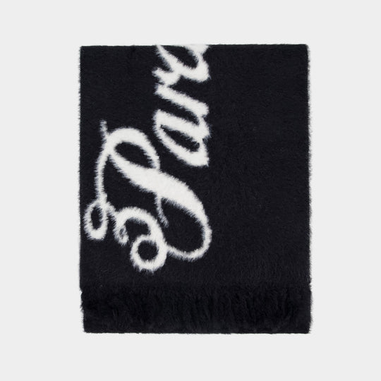 Fluffy Scarf - 3.PARADIS - Nylon - Black