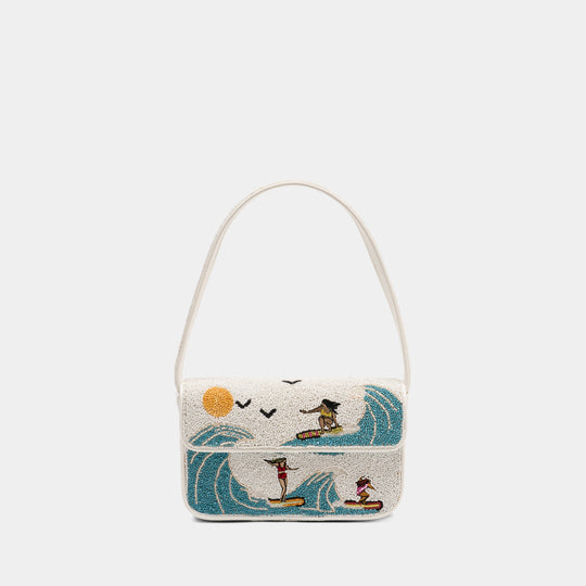 Tommy Shoulder Bag - Staud - Beads - Multicolor