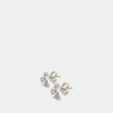 Allie Earrings - Vivienne Westwood - Metal - Blue