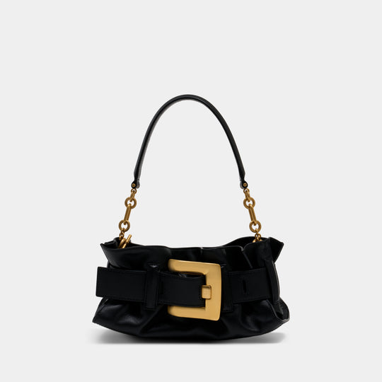 Anthem Mini Shoulder Bag - Balmain - Leather - Black