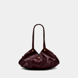 Shoulder Bag - Versace - Leather - Bordeaux