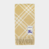 Mu 200x50 Tri Bar Alpac Scarf - Burberry - Wool - Beige