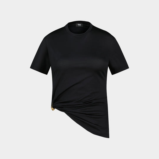 Logo T Shirt - Versace - Cotton - Black