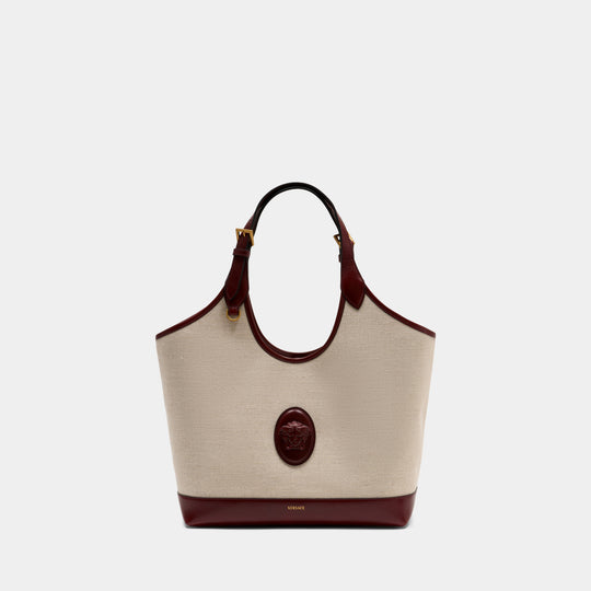 Large Shopper Bag - Versace - Leather - Multicolor