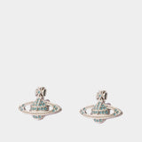 Mini Relief Earrings - Vivienne Westwood - Metal - Silver