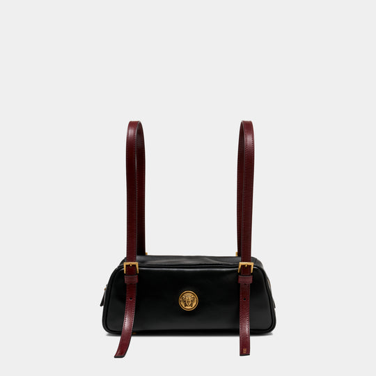 Small Shoulder Bag - Versace - Leather - Black