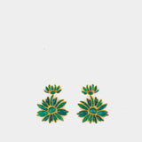 Botanica Dangles Earrings - Zimmermann - Metal - Green