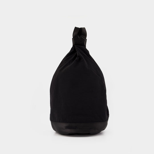 Hakama Tuck Backpack - YOHJI YAMAMOTO - Synthetic - Black