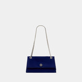Kira Turnlock Shoulder Bag - Tory Burch - Leather - Blue