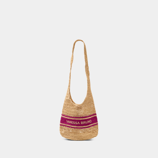 Hobo Shoulder Bag - Vanessa Bruno - Raffia - Multicolor