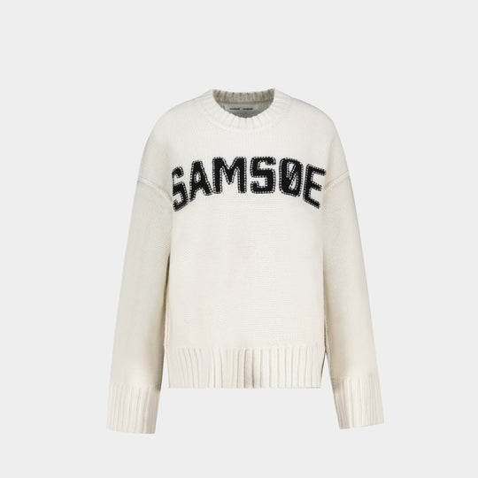 Sakeiku Samsøe 11250 Sweatshirt - SAMSØE SAMSØE - Wool - Ivory