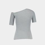 Orgy Shoulder T Shirt  - Vivienne Westwood - Cotton - Grey