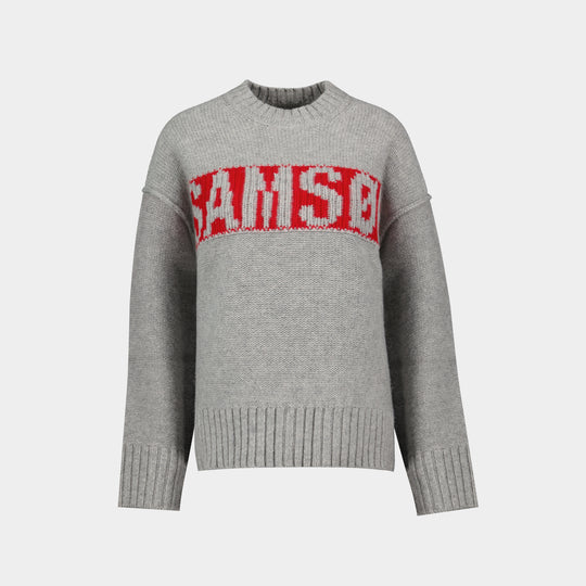 Sakeiku jumper - Samsoe Samsoe - Wool - Grey