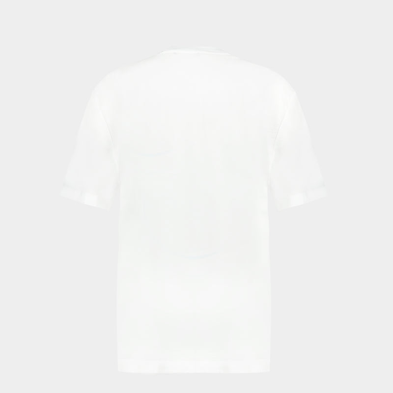 Theater Crest T Shirt - Versace - Cotton - White
