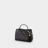 Fleming Small Carryall Purse - Tory Burch - Leather - Black