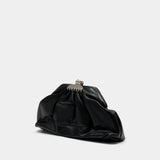 The Claw Clip Clutch - Marc Jacobs - Leather - Black