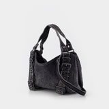 D-One Top Handle S Tote Bag - DIESEL - Cotton - Dark Blue