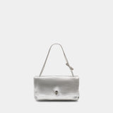 The Large Dual Shoulder Tote - Marc Jacobs - Leather - Silver