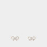 Micro Bow Earrings - SELF PORTRAIT - Silver - Silver