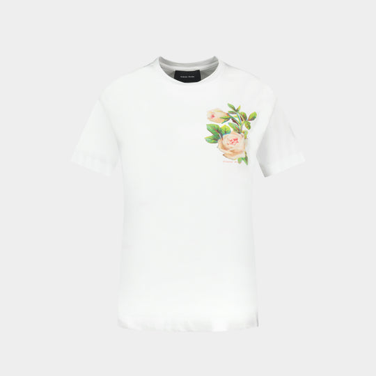 Rose Banquet T Shirt - Simone Rocha - Cotton - White