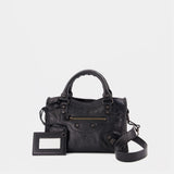 Le City East West Shoulder Bag - Balenciaga - Leather - Black
