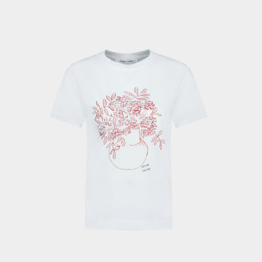 Sacamino Ss T-Shirt - SAMSØE SAMSØE - Cotton - White