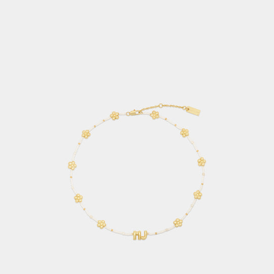 Balloon Beaded Necklace - Marc Jacobs - Metal - Gold