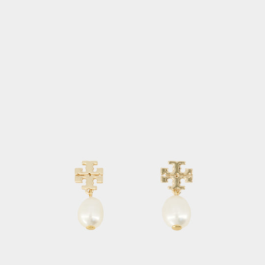 Moondance Pearl Drop Earrings - Tory Burch - Metal - Gold