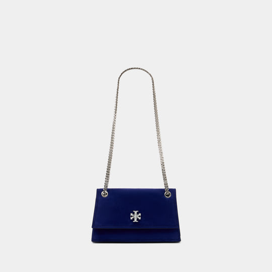 Kira Turnlock Mini Purse - Tory Burch - Leather - Blue