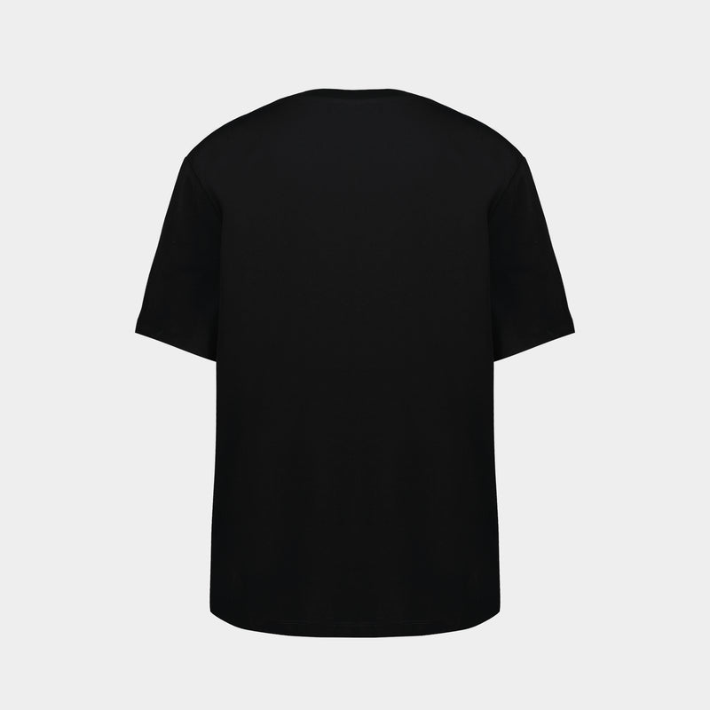Vintage Print Reg Fit T-Shirt - Balmain - Cotton - Black