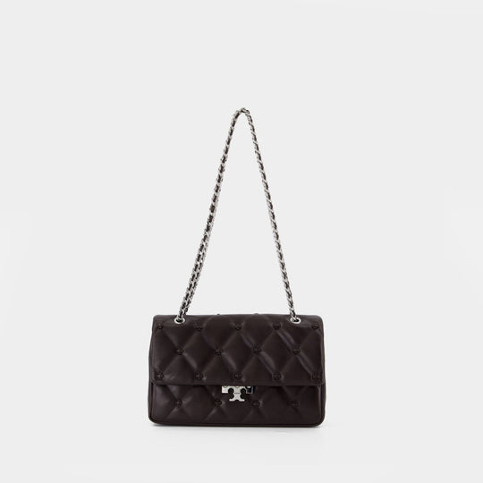 Bunny Knot Shoulder Bag - Tory Burch - Leather - Brown