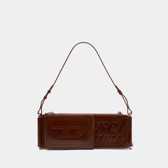 Flag-D X Shoulder Bag - DIESEL - Synthetic - Brown