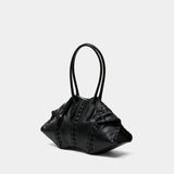 Manta Shoulder Bag - Alexander McQueen - Leather - Black