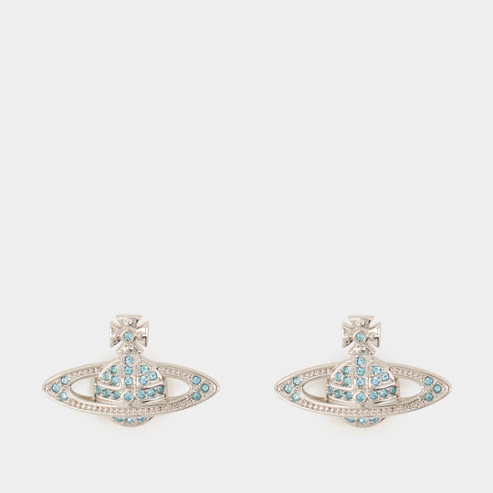Mini Relief Earrings - Vivienne Westwood - Metal - Silver