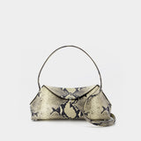 T-Lock Python Shoulder Bag – TOTEME – Leather – Multi