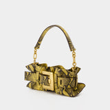 Anthem Mini Shoulder Bag - Balmain - Leather - Yellow