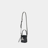 Daisy Drawstring Bucket Bag - Vivienne Westwood - Leather - Black