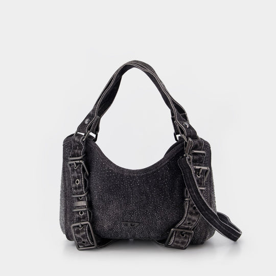 D-One Top Handle S Tote Bag - DIESEL - Cotton - Dark Blue