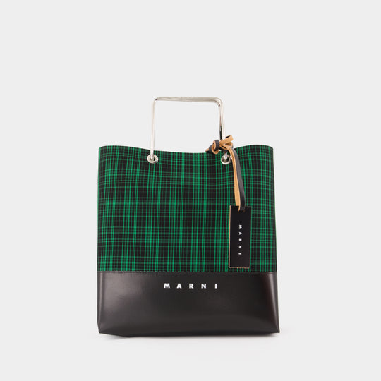 Small Shopper Bag - Marni - Wool - Green