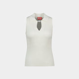 M-Lilita Top - DIESEL - Silk - White