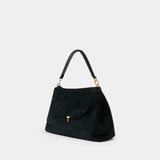 T-Lock Satchel Shoulder Bag - TOTEME - Leather - Black