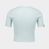 Buckle T-Shirt - Courreges - Viscose - Green