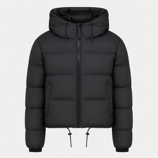 Alta Short Puffer Jacket W3t3 - RAINS - Synthetic - Black