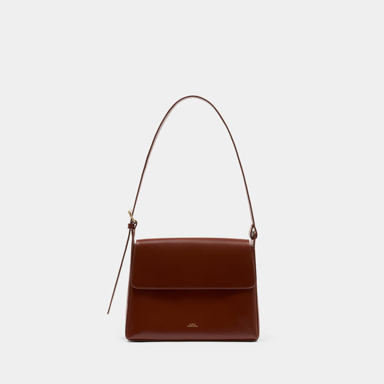 Virginie Flap Shoulder Bag - A.P.C. - Leather - Brown