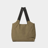 Patch Dot Handbag - YOHJI YAMAMOTO - Synthetic - Khaki