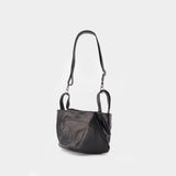 Tulip M Shoulder Bag - YOHJI YAMAMOTO - Leather - Black