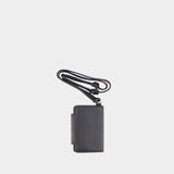 Mimi Notebook Charm - AMI Paris - Leather - Black