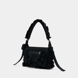 Pillowcase Shoulder Bag W/ Daisy - Simone Rocha - Synthetic - Black