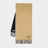 Mu Sld Ekd Stamp Scarf - Burberry - Cashmere - Grey